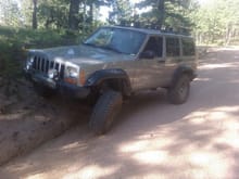 attempt at flexing while camping at woodland park