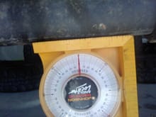 Front axle measurements