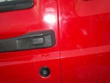 This is the gap between the front and rear driver side doors, as you could see, there really is no gap anymore.