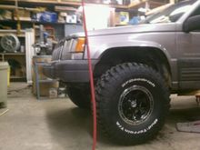 no lift 35s trimmed fenders