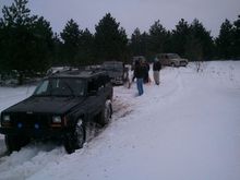 me and my three buddies. Yeah ones a yota i know.