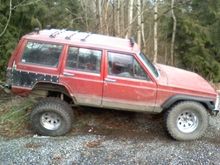 flexing with the 33's and cut fenders