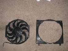 compare of new 12&quot; fan and shourd