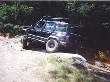 Cherokee in washout in Whiterock