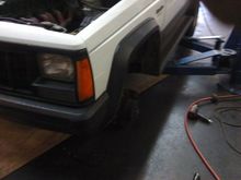 Removed wheels to get my lift to go lower...