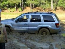 got STUCK! street tires will be the death of me...
