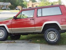 Back in the ditch...look at that tire in the air..lol