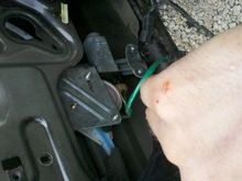 My new window motor and regulator coming out of a 2000 XJ that found it's way upside down.
