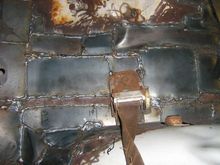Driver side under rear seat secured