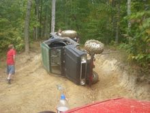 Good thing we had a couple of xjs to flip him back over