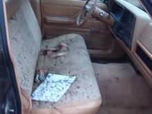 my old interior, ugly bench seat