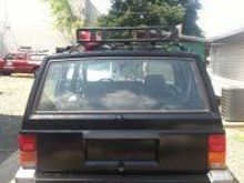 Rear of the jeep after paint