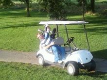 Offroad golfing me and my dad