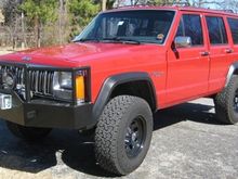 After my winch and hella lights and flares.