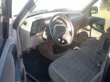 Clean interior.