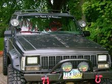 Front view w lights