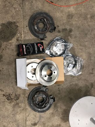New parts, ready to go on. 