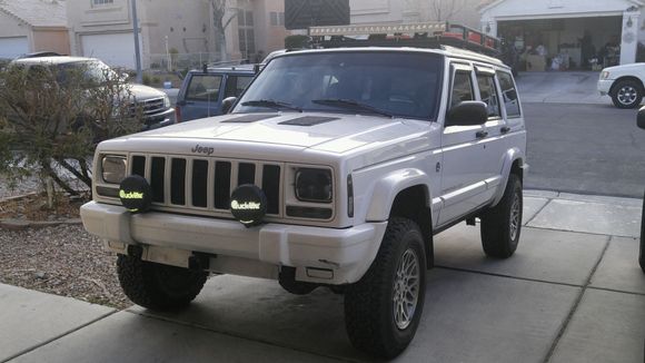 Trucklites, smoked marker and blinker lenses, front hidden hitch.