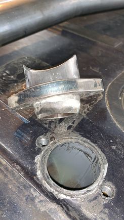This is how it looks apart. The top of the “B” pillar bar has a 3/8” thick plate that is tapped for the grade 8, 5/16” Allen bolts. The bolts serve to clamp the joint together, the flange provides the strength.