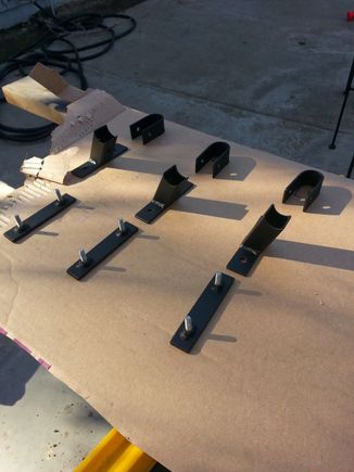 AKA gutter mounts. I use 1x1 sq tube and coped to fit roof rack basket. To fit on my 1988 renix.