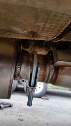 Also need to get this welded. The exhaust escapes through even when tightened