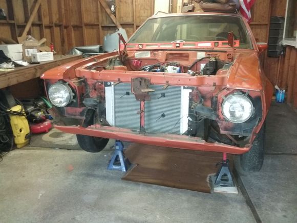 Pulled all the grill plastics off.
