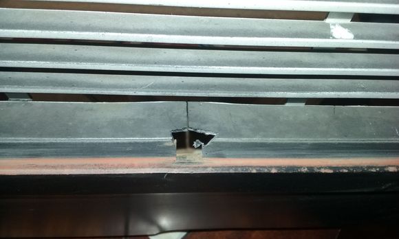 Tab that holds the stainless trim in. About 5 of these were broken.