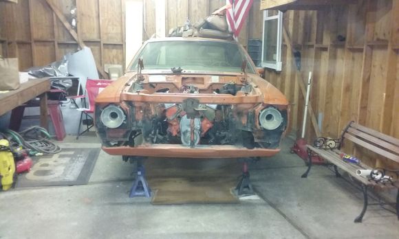 I've also been working on the grille. Got all the cracks,busted pieces repaired and added Gremlin man. Need to strip it and repaint.
