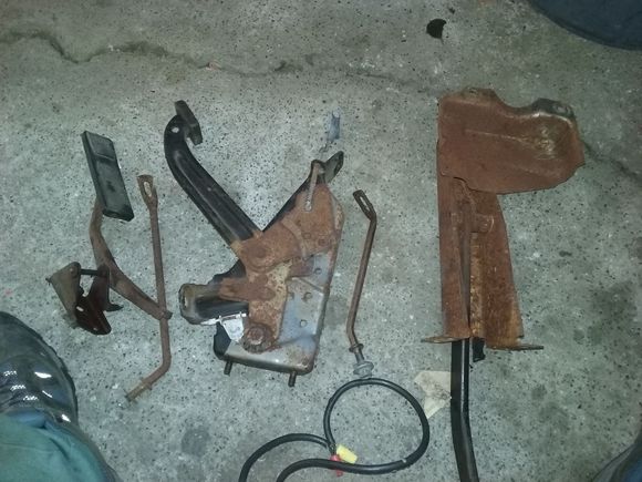 Wth all the holes in the firewall the rust was taking over.