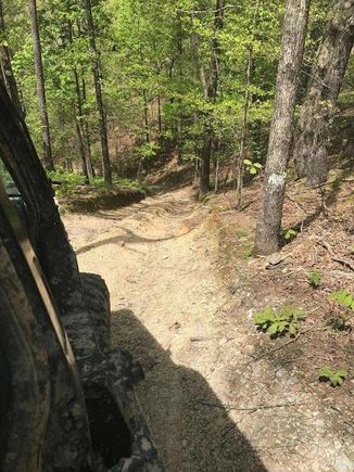 Several good trails like this where there were some steep grades.