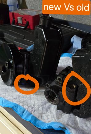 New Pump side by side with the old