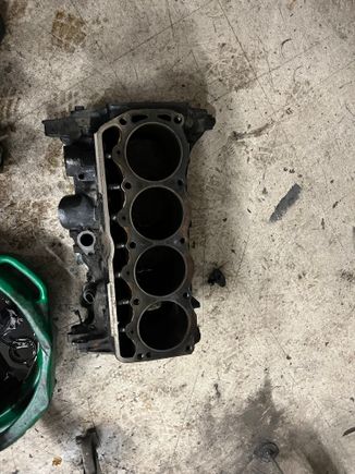 This engine looks so small when it’s completely stripped down to just the block