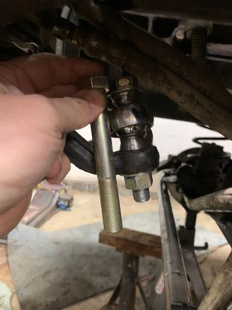 One of the most critical aspects of bolt strength is having as much of the shank of the bolt as possible carry the load. This shank is just about perfect for my pitman Heim joint.