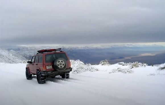 an OX locker in the snow