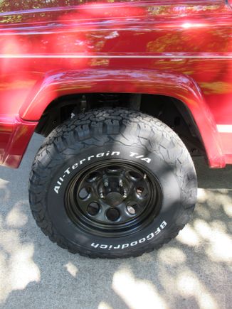 Now with 245/75/r16 on 7" rims