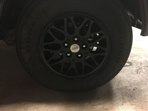 Then pulled the wheels painted them flat black then clear coated them. Fun day in the shop.