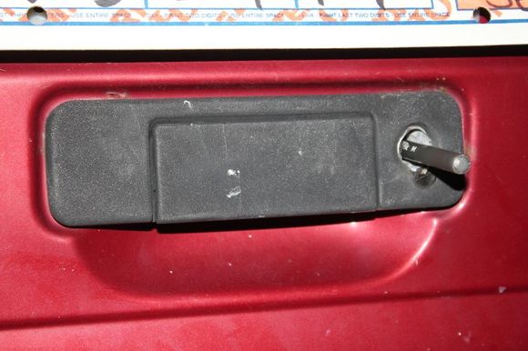 Lock Cylinder is drilled out and handle doesn't work.