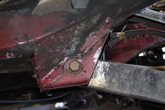 A little out of order, but I wanted to mention this, I had to cut these factory mounts off.  In the process I sent my self to the emergency room.  26 stitches and 10 days later I was back it.  Learn from me on this mistake, Don't relax when using a 7 inch angle grinder, give those power tools the respect they deserve.  Got a picture o my Bo-boo on my phone, when I transfer it over to the computer I will  and add the pic, its pretty entertaining" or "Ugly" depending on your perspective I guess.