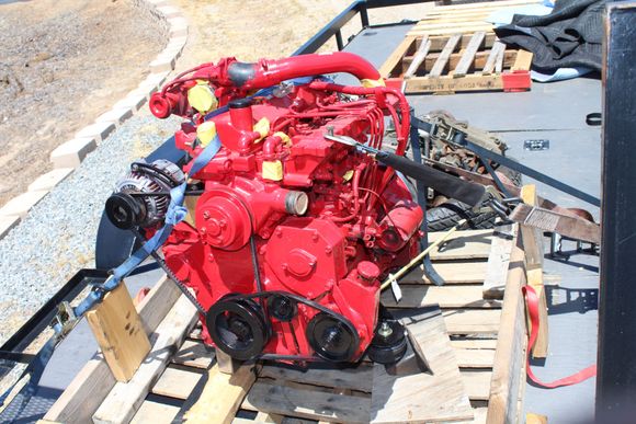 Motor is ready, New clutch pressure plate and throw out bearing. Tranny and transfer case is bolted up,  Everything is on the trailer enroute to a friend business that has a lift.  Additionally he owns a few larger fabrication tools than I have at my home "shop" .