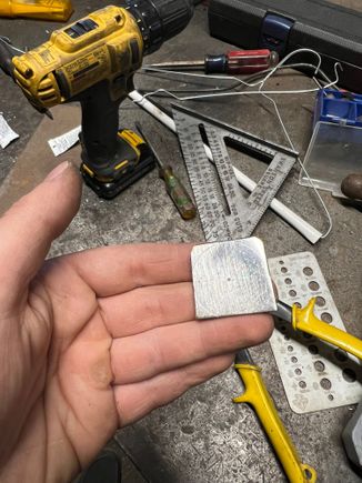 I decided to experiment with a larger scale round plug for my frame rail. 