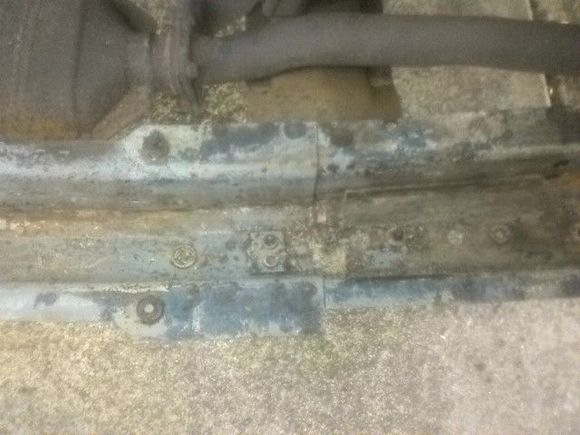 luckily the rails are not rusted