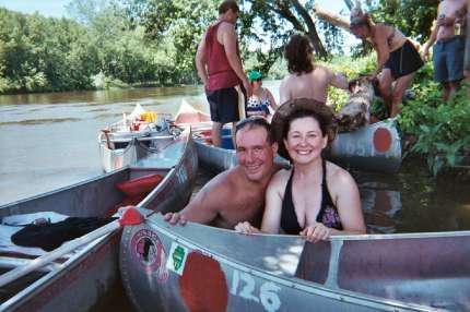 Kathy and me on our annual canoe trip