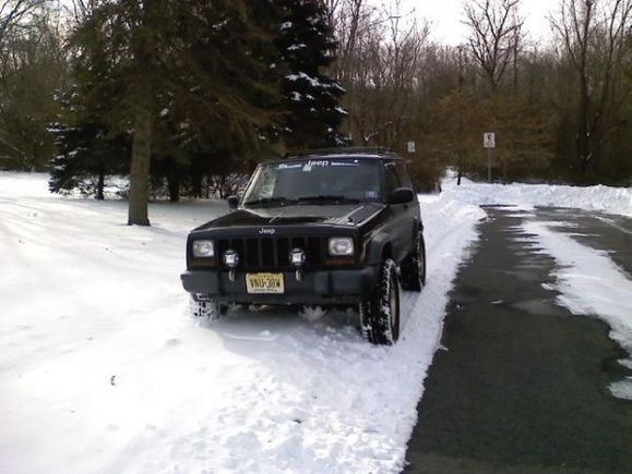 Playing in some snow