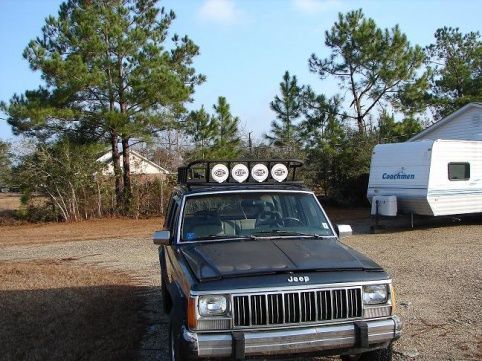 Front with lights wired to run either two outside, two inside, or all four.
