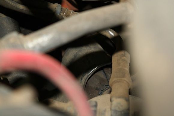 One of the motor mounts busted up and missing rubber