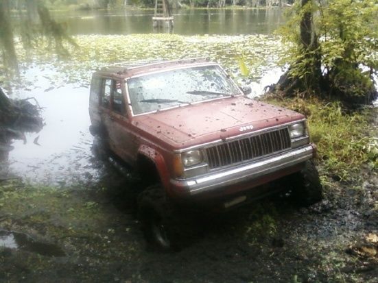 Backed into the St johns river, in 2wd and got it stuck