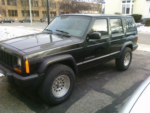 black police jeep