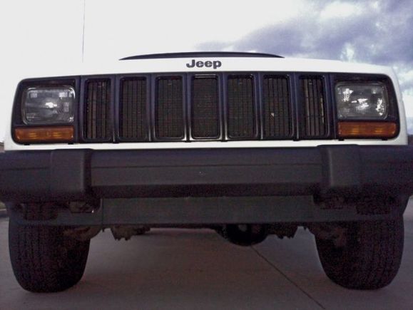 rhino lined my bumpers and painted grill black