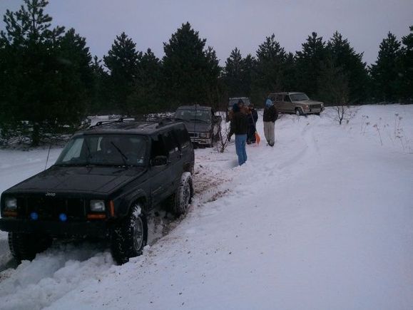 me and my three buddies. Yeah ones a yota i know.