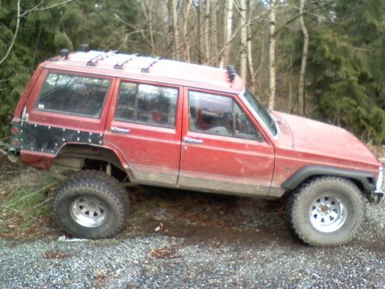 flexing with the 33's and cut fenders